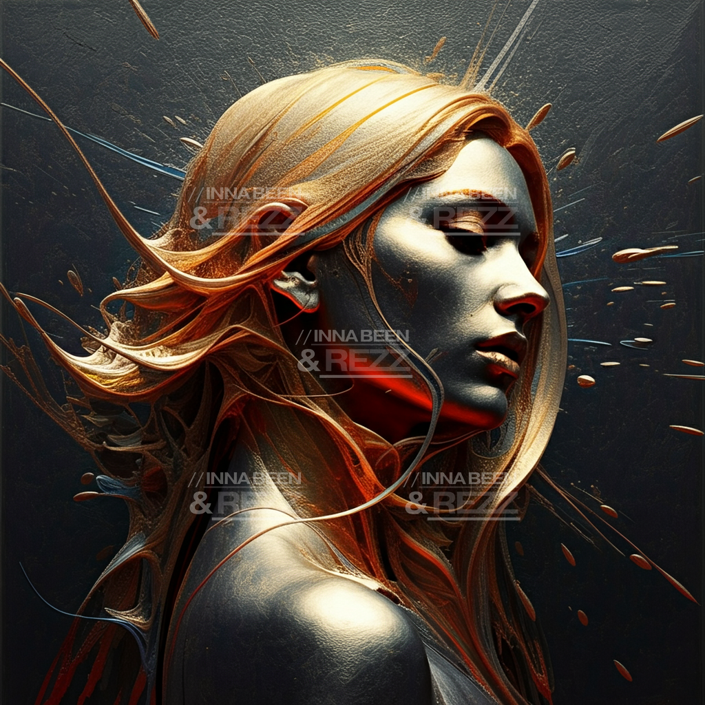 Copper Dreaming abstract art print #5