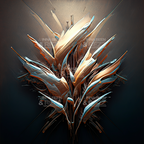 Copper Dreaming abstract art print #1