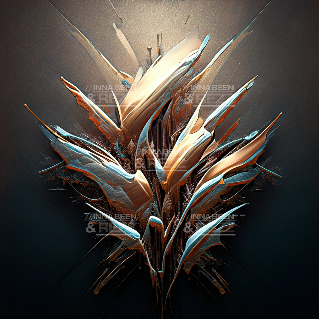 Copper Dreaming abstract art print #1