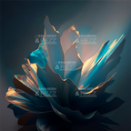 Iridescence Floral Memories abstract art print #3