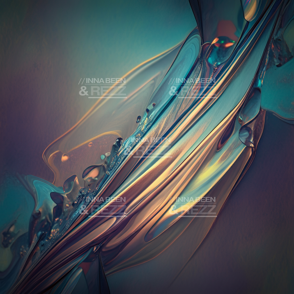 Iridescence Floral Memories abstract art print #7