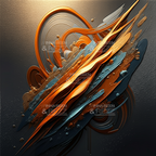 Copper Dreaming abstract art print #2