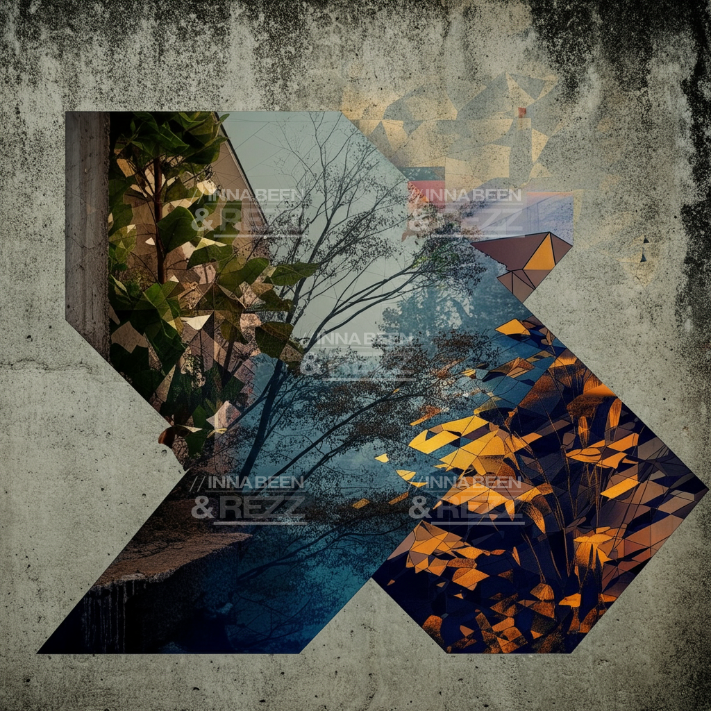 Juxtapositioned abstract art print #2