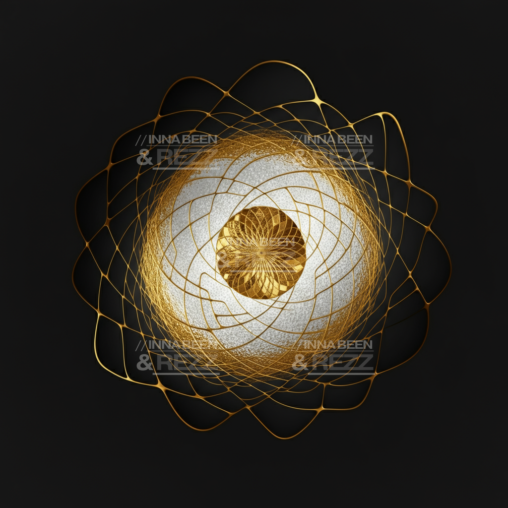 Interwoven Monograms abstract art print #5