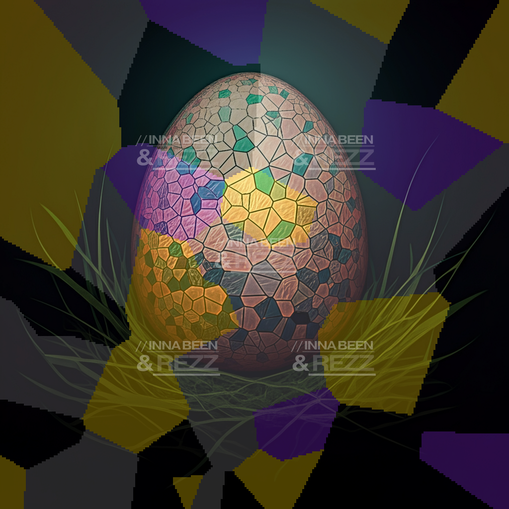 The Celebrated Egg abstract art print #5
