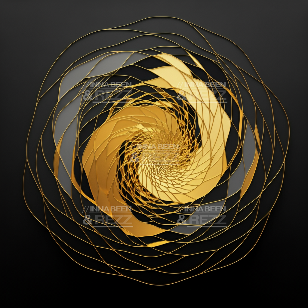 Interwoven Monograms abstract art print #6