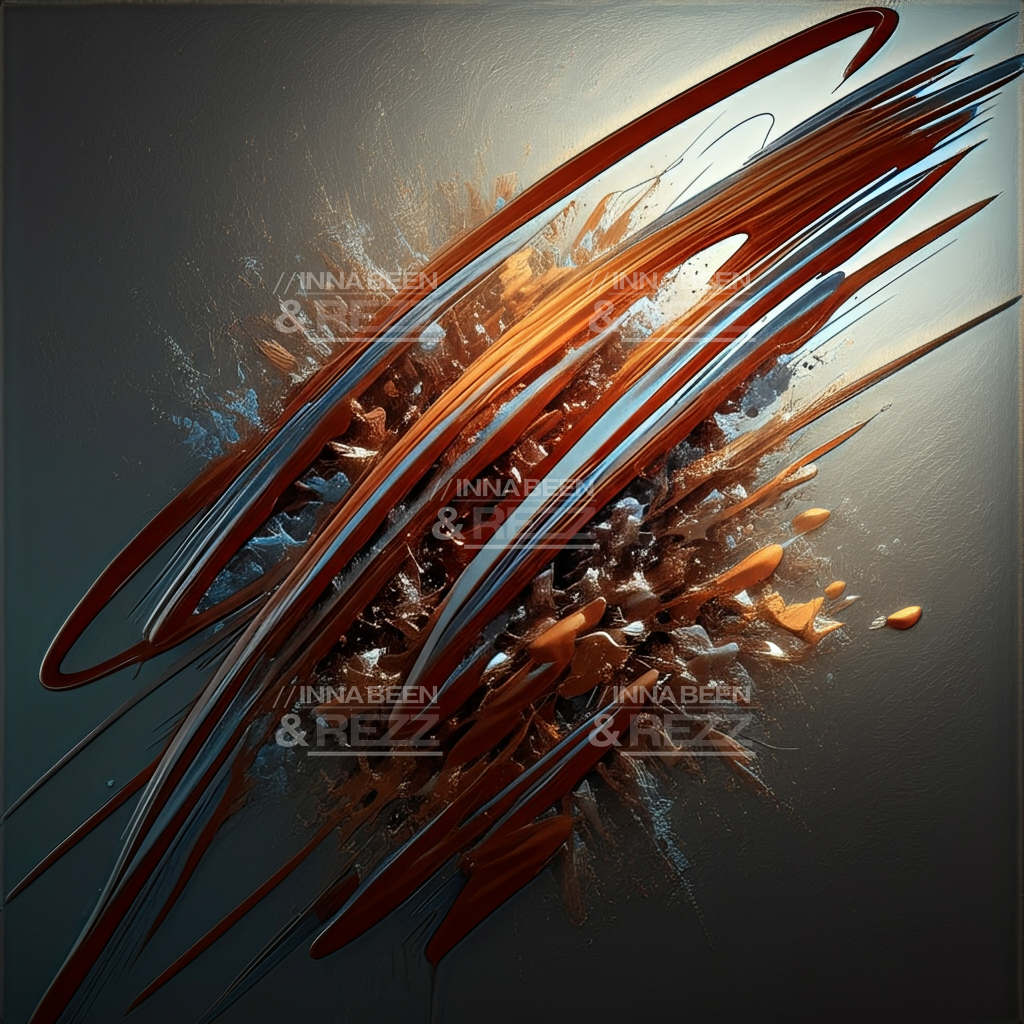 Copper Dreaming abstract art print #6