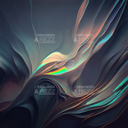 Iridescence Floral Memories abstract art print #4