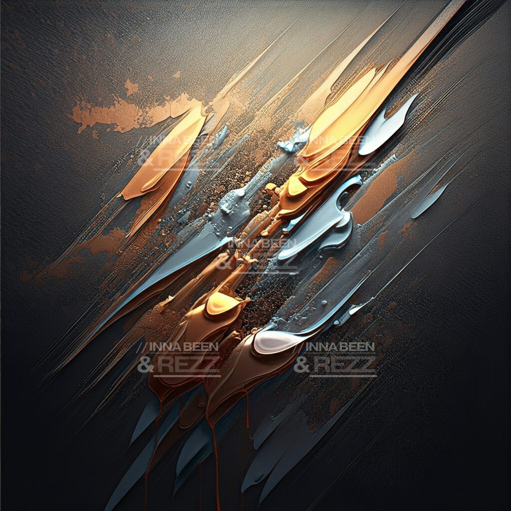 Copper Dreaming abstract art print #4