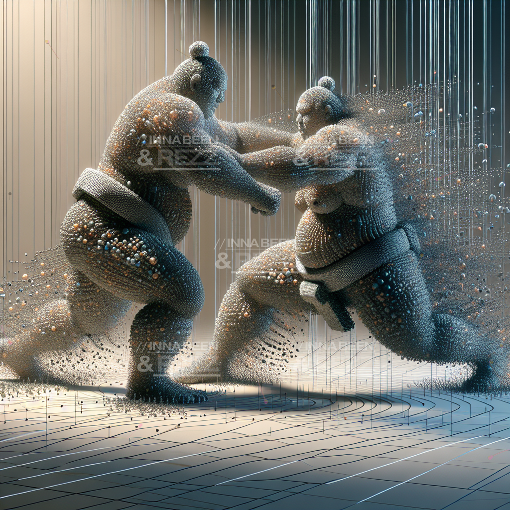 Sumo abstract art print #4