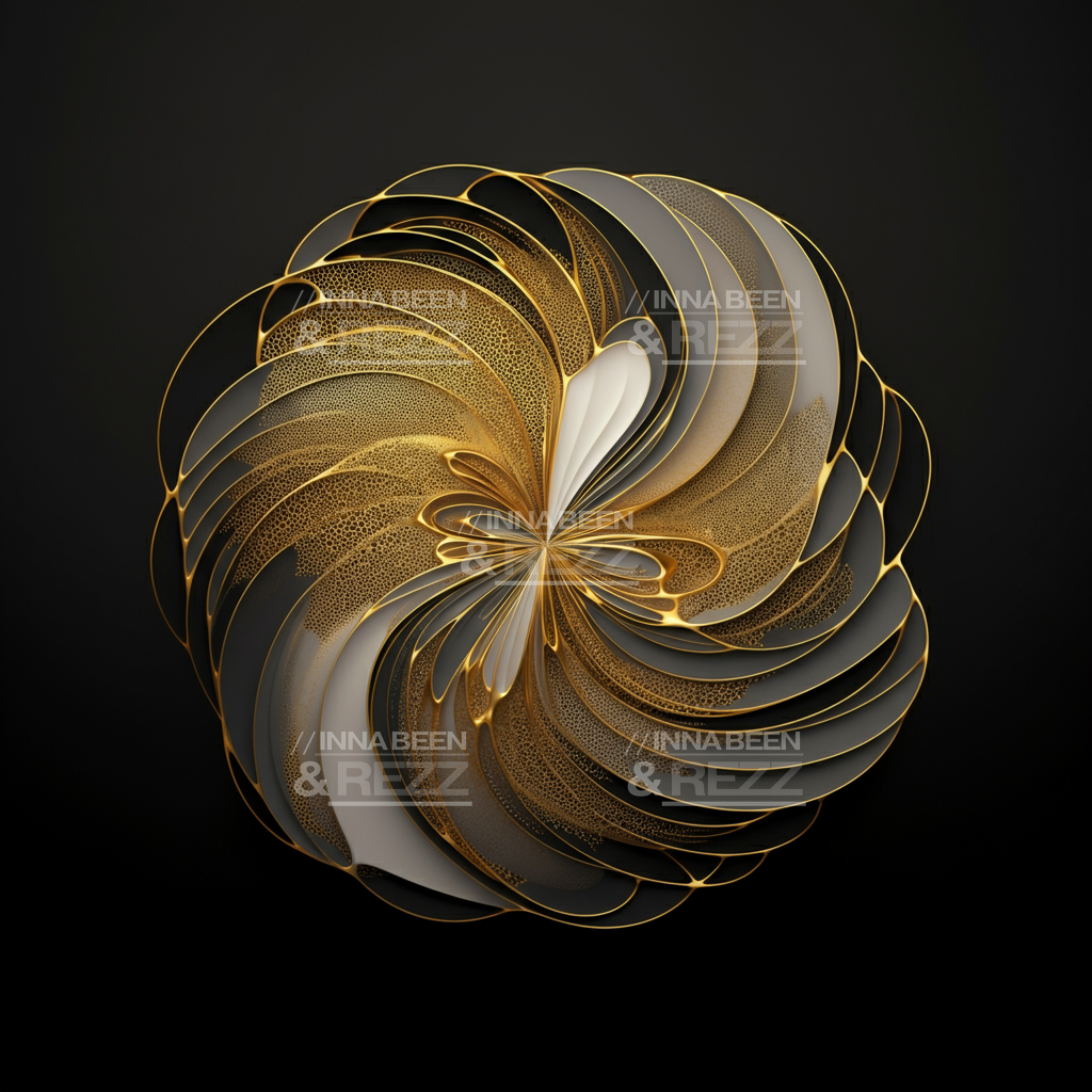 Interwoven Monograms abstract art print #7